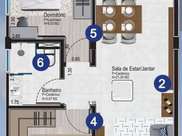 #275 - Apartamento para Venda em Chapecó - SC - 3