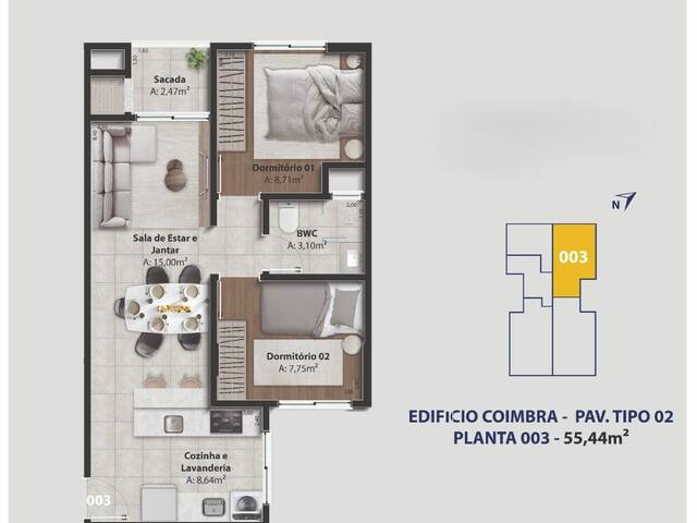 #381 - Apartamento para Venda em Chapecó - SC - 3